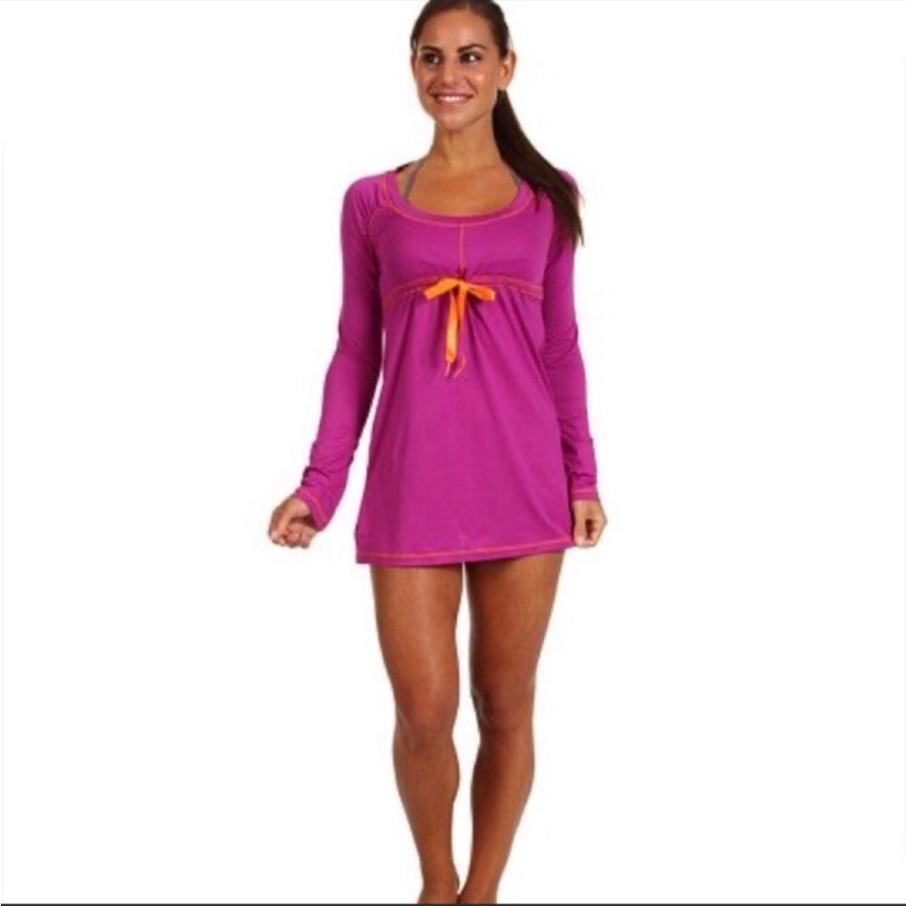 Prana Berry Long Sleeve Tie Dress - Felicity Top NWT